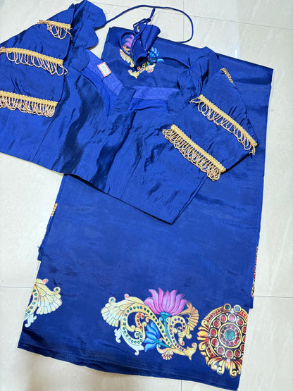 #softsilksaree #tanjoreprint saree