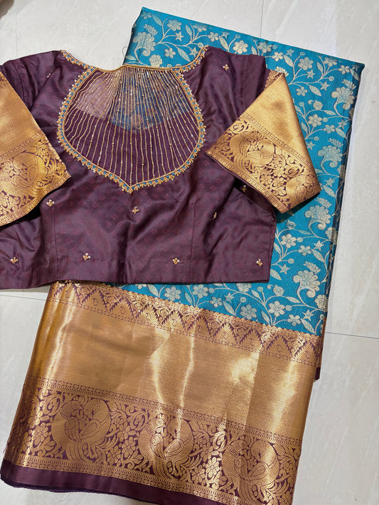 #kanchipattusaree #maggamblouse