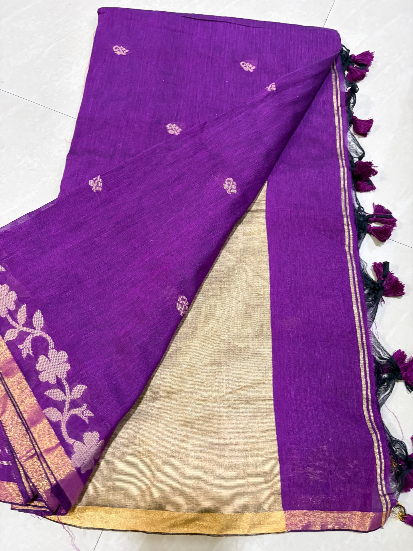 Jamdani soft leninsaree #patternblouse