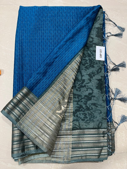 Vintage saree with Kalamkari style