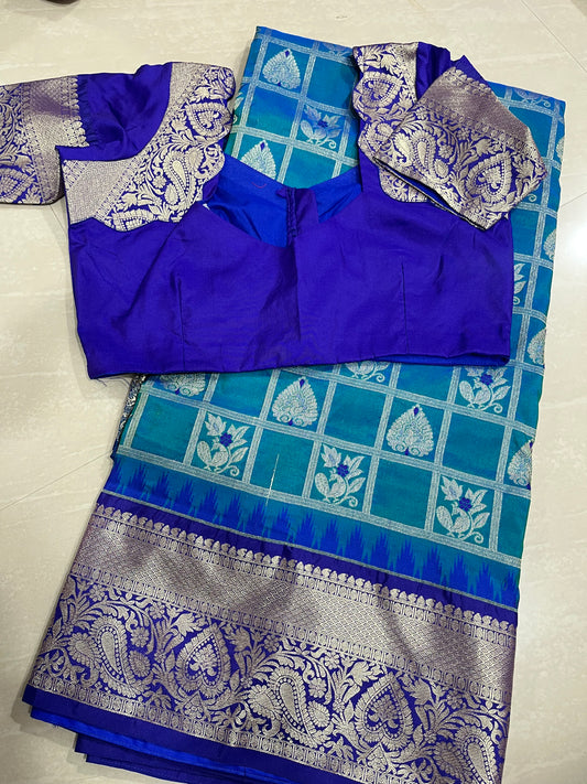 #narayanapetpattusaree #withpatternblouse