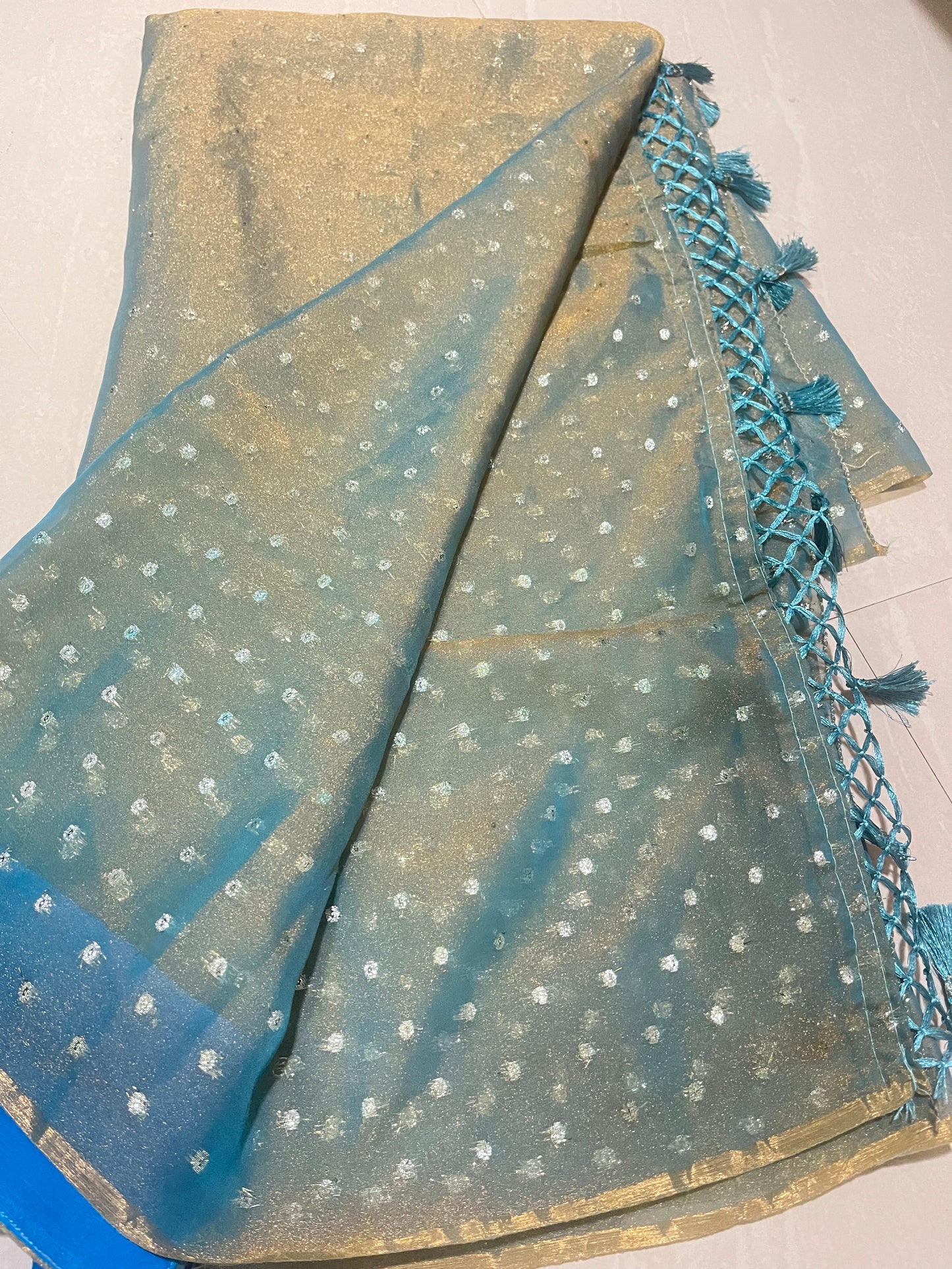 #tissue georgette saree#liteweight