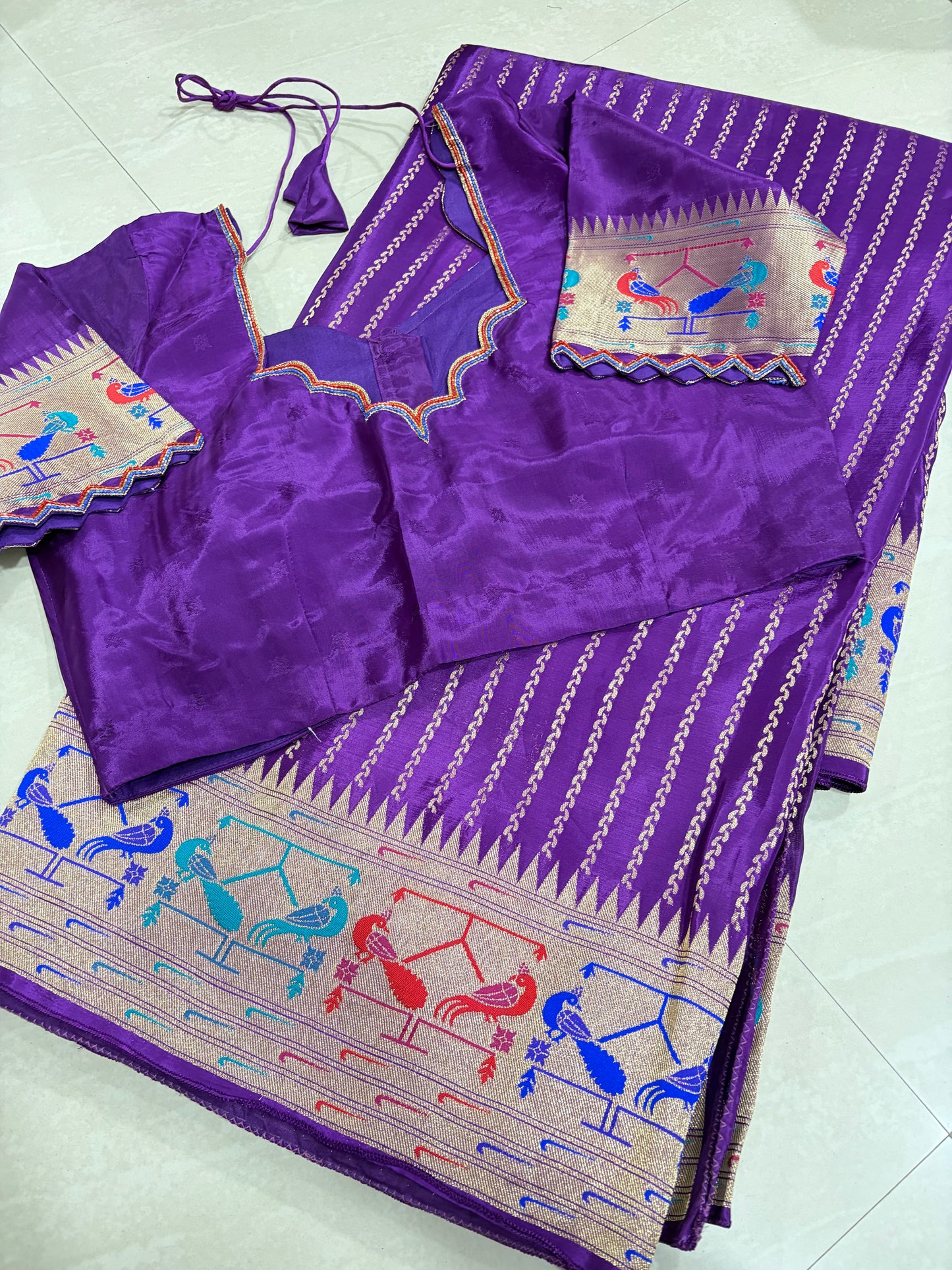 #banarasmushroosilksaree #maggamblouse
