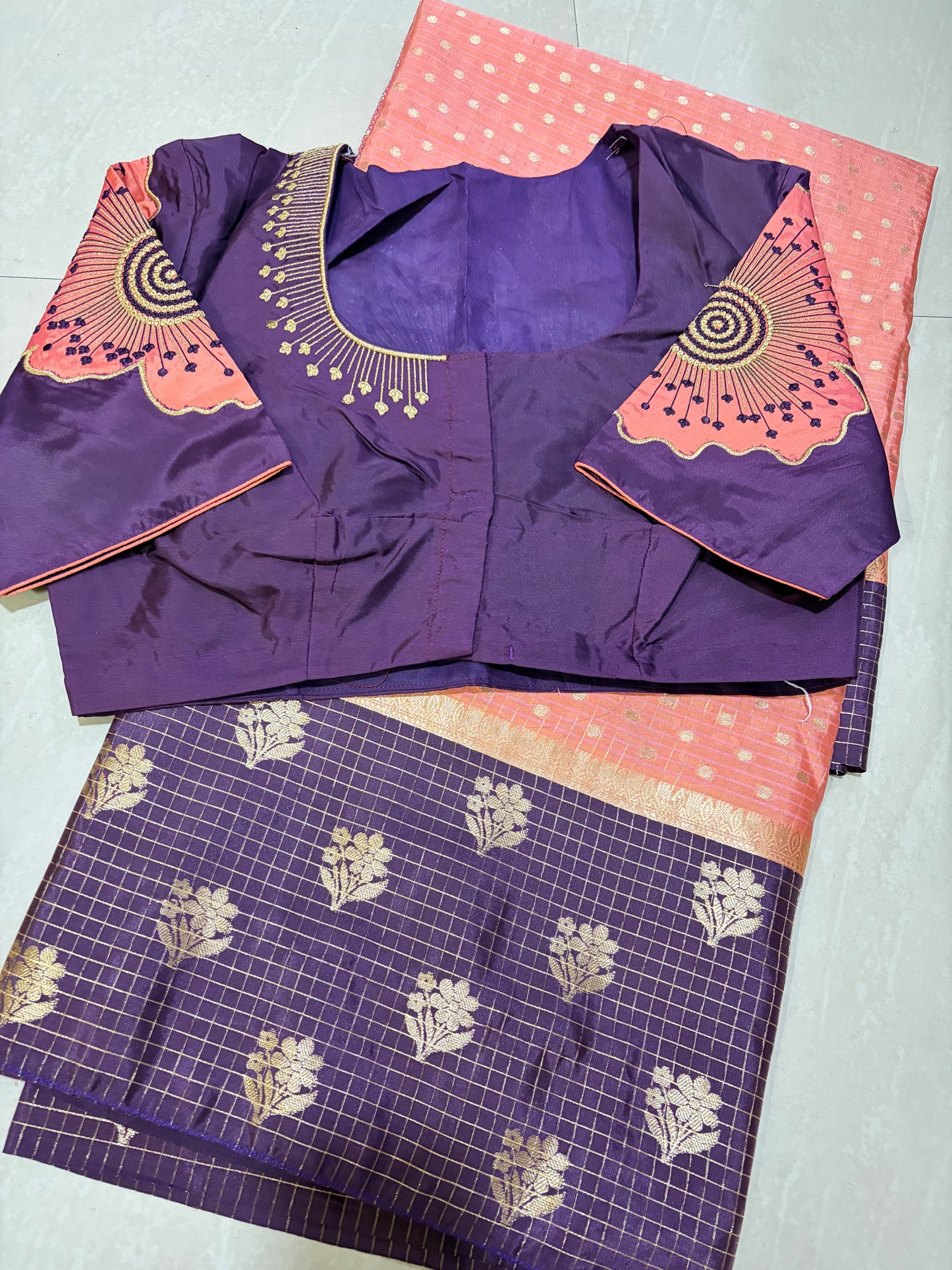 #softpattu #computerworkblouse