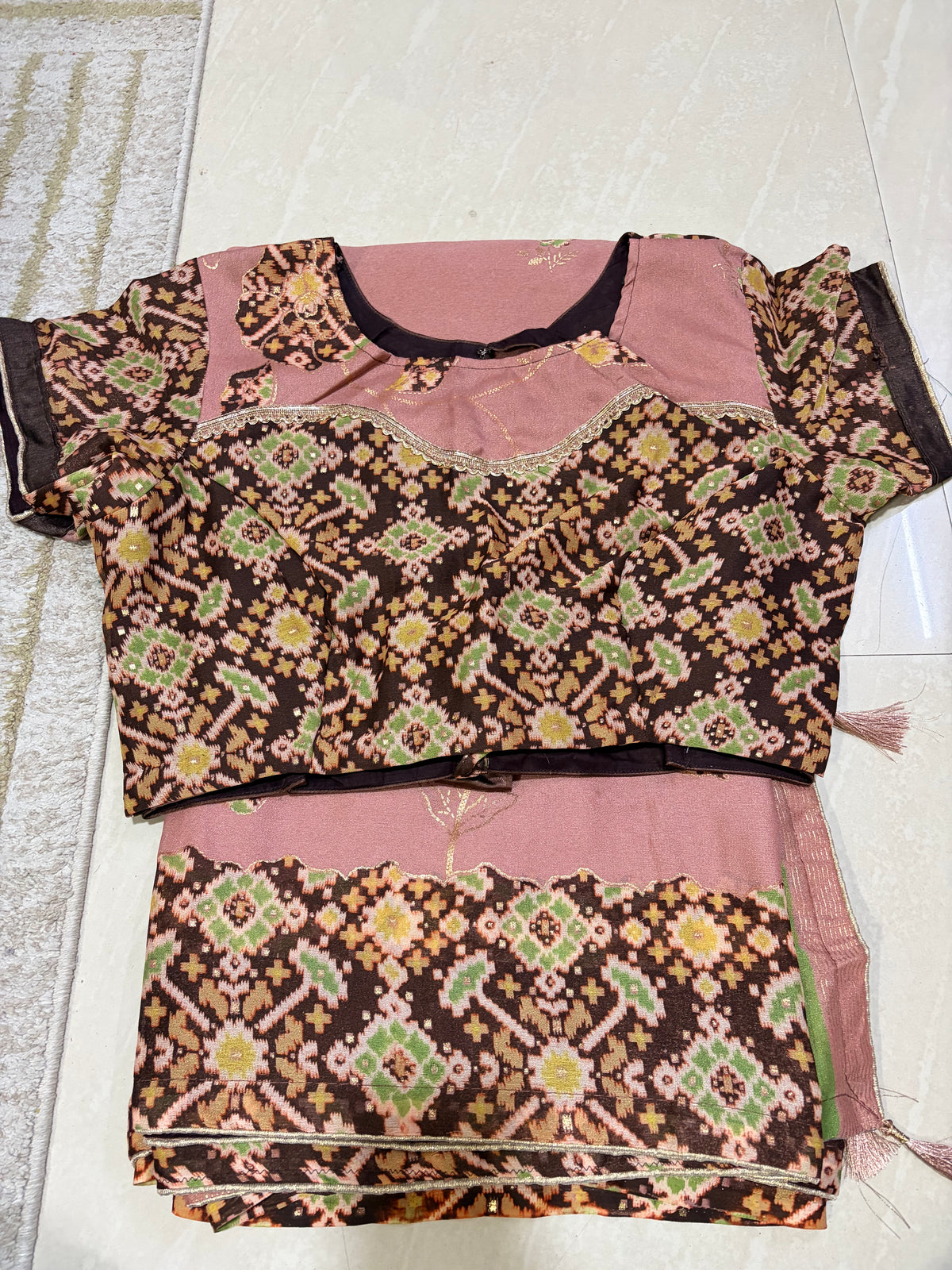 Silk Georgette saree with Patola blouse