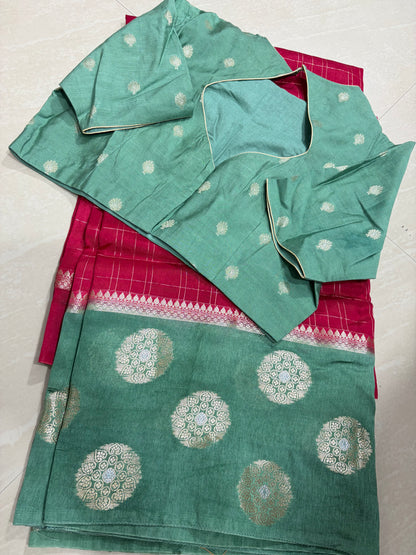 #matkasilksaree #maggamblouse