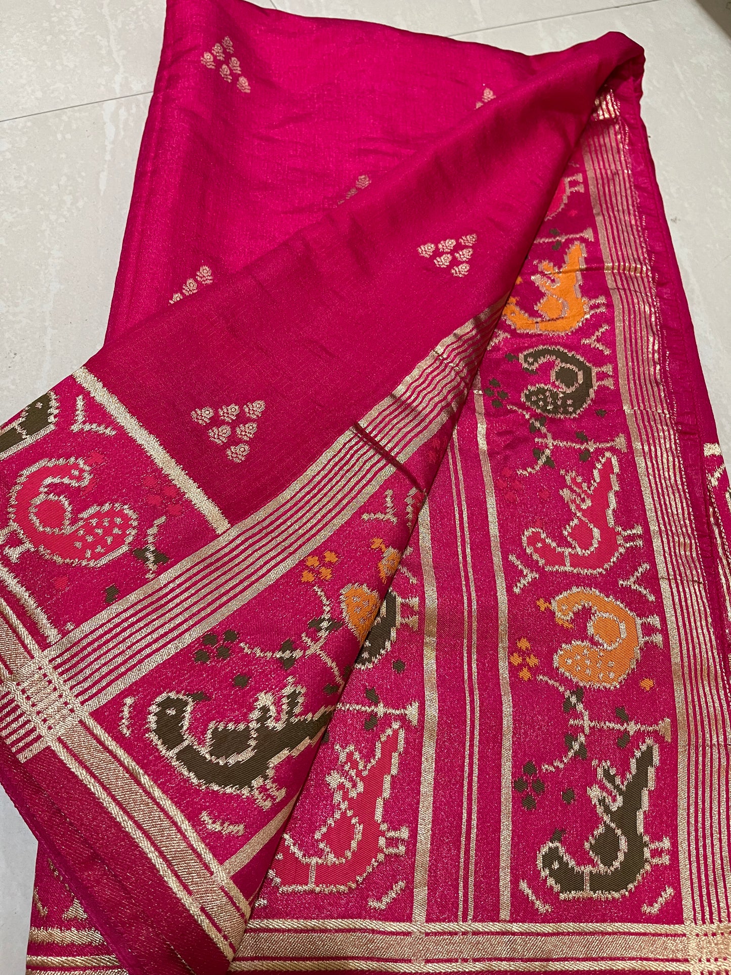 #jutesilksarees #pachampallydesign