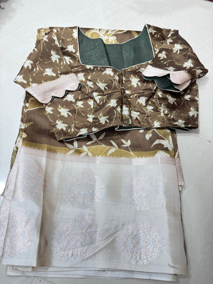 #tassursaree #softsaree #patternblouse