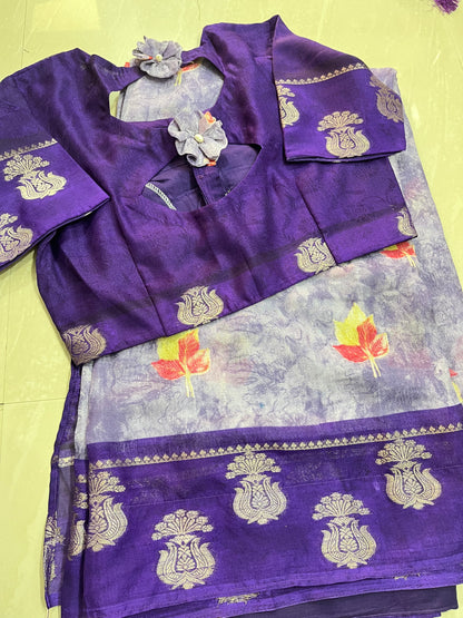 #georgettesaree #patternblouse