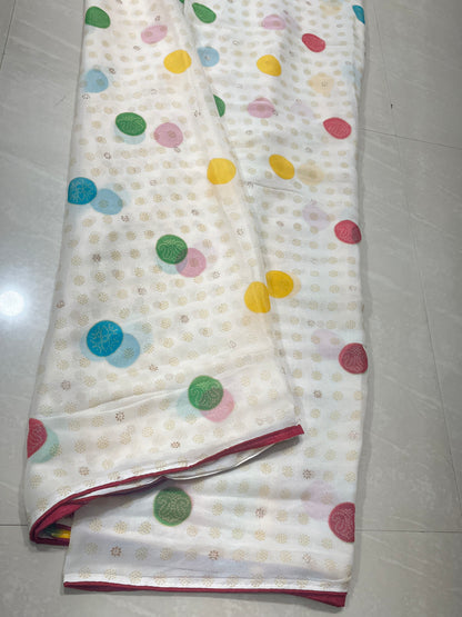 Queenmagic #glass Georgette sarees #uniquestyle