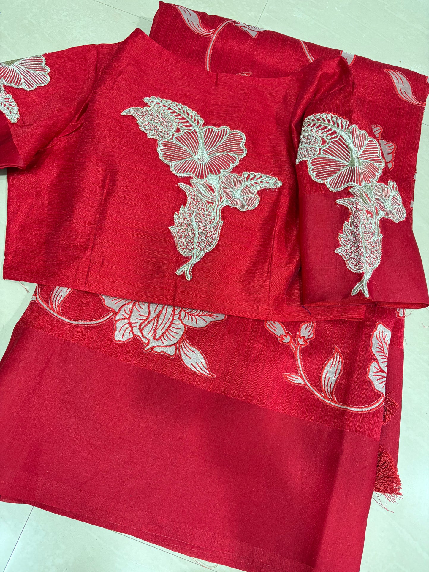 #designersaree #computerwork #aplicwork saree #purejute
