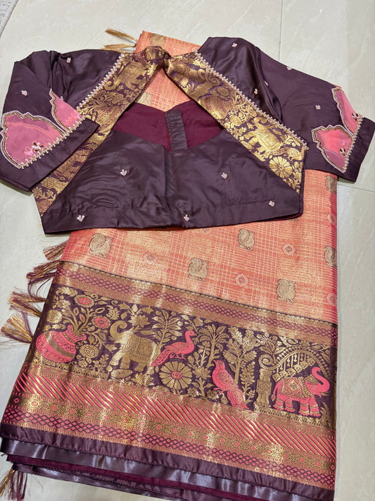 #kanchipattusaree #maggamblouse