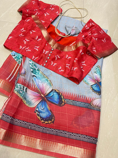 #coriageorgettesaree #butterflysaree