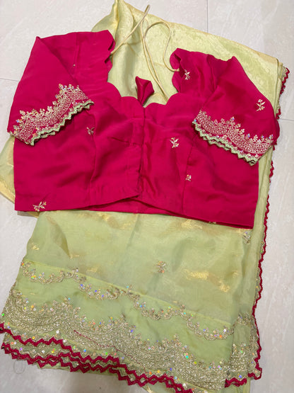 #spacesilksarrr #worksaree #partywearsaree#