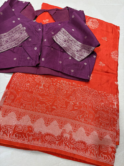 #matkasilksaree #blouse pattern