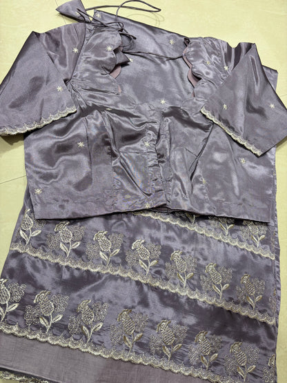 #crapesilksaree #patternblouse