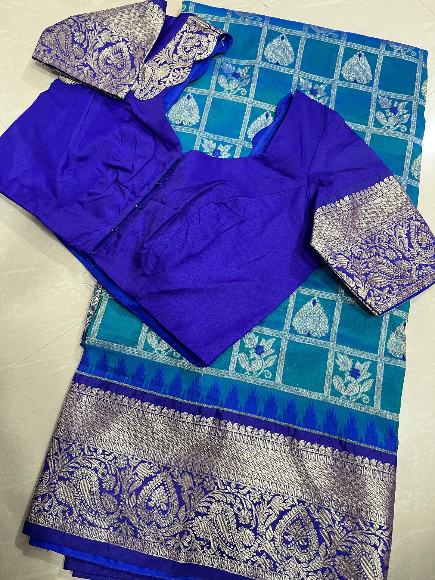 #narayanapetpattusaree #withpatternblouse