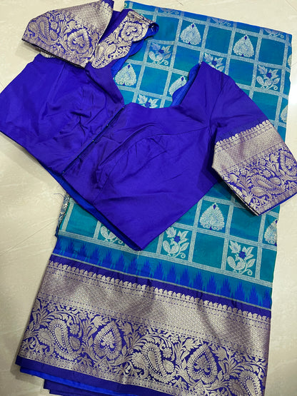 #narayanapetpattusaree #withpatternblouse