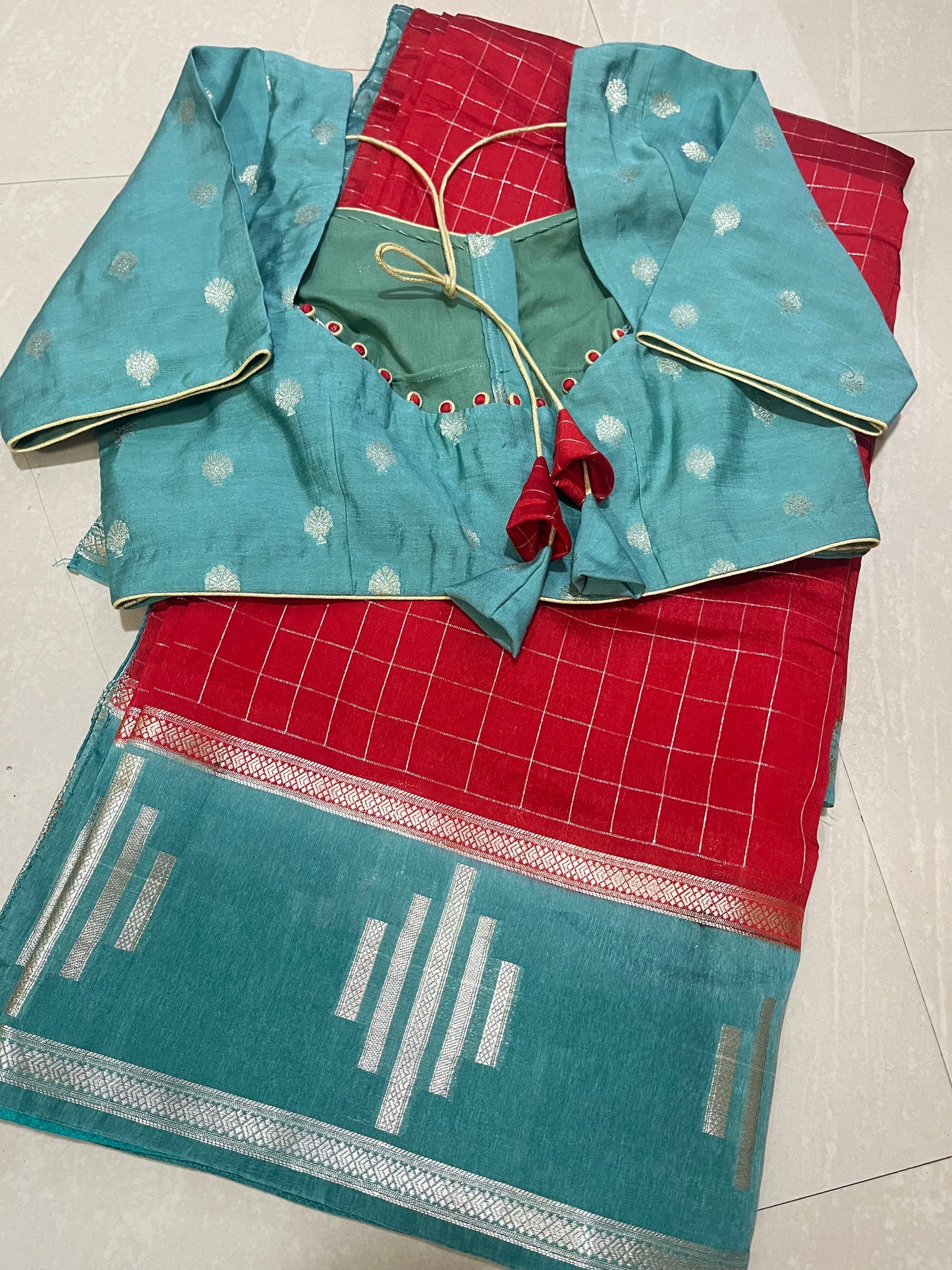 #matkasilksaree #patternblouse