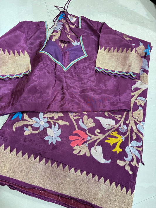#banarassaree #mushroosilksaree