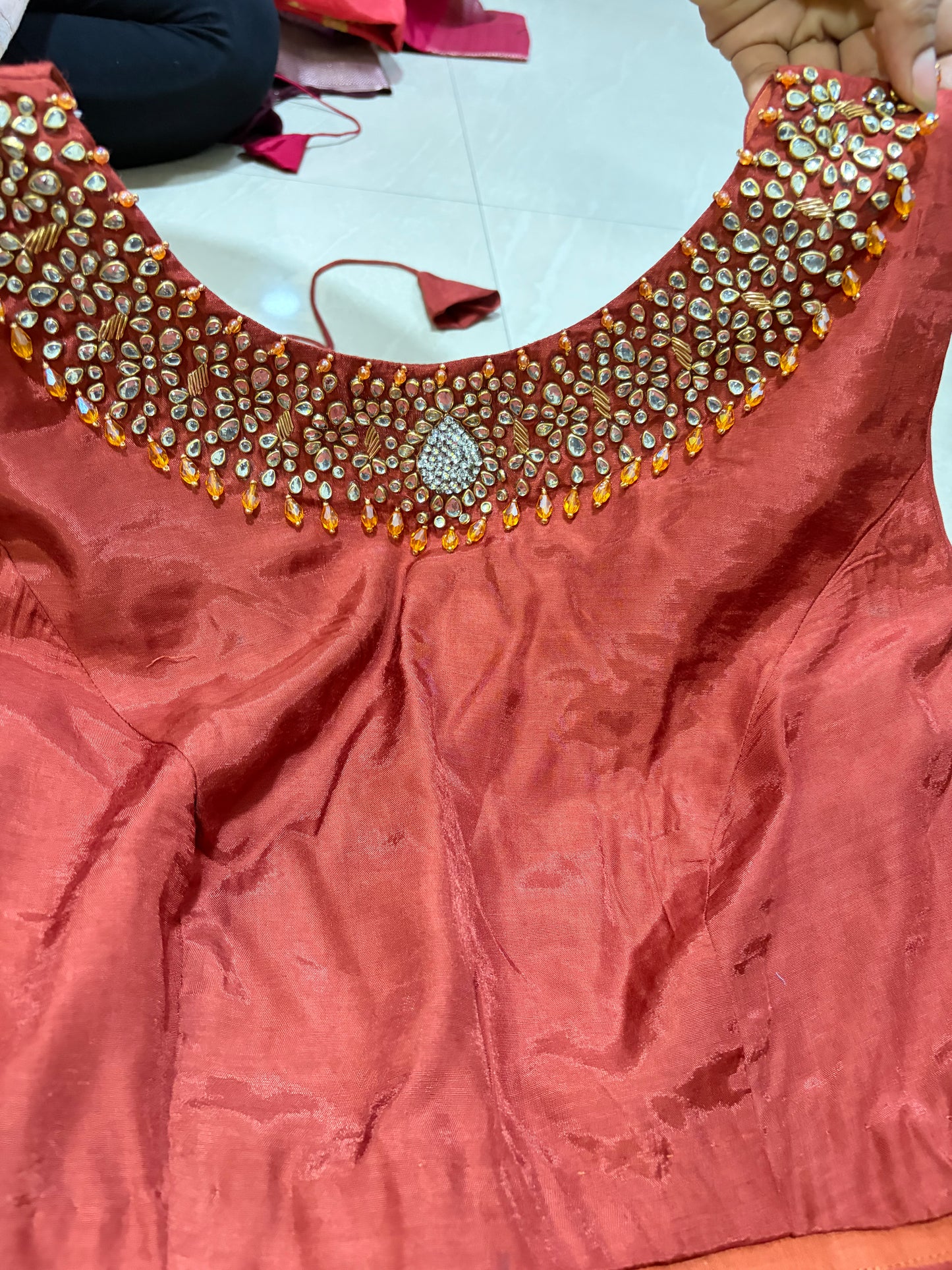 #mushroosilksaree #maggamblousepattern