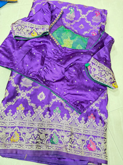 #banarasi sarees #mushroosilksaree #patternblouse