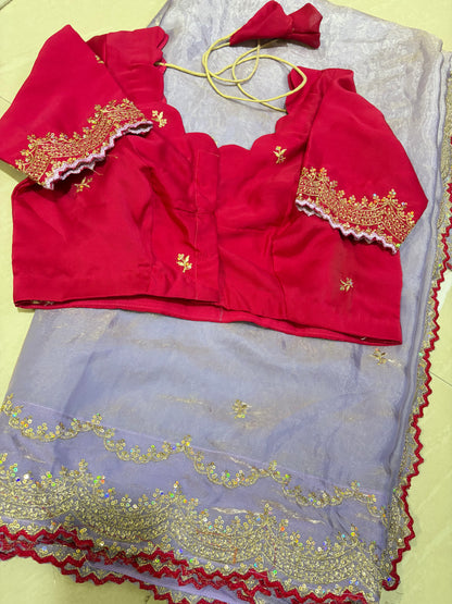 #spacesilkfabric #partywearlook