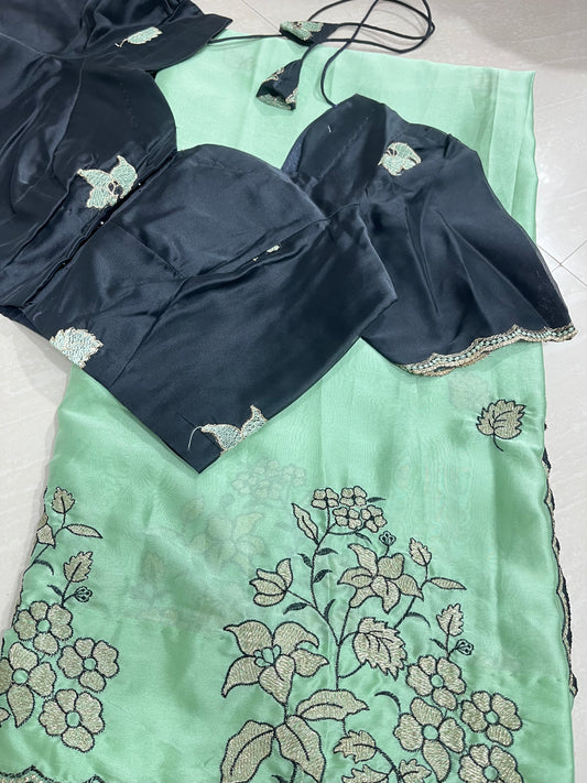#chinnonsaree #patternblouse