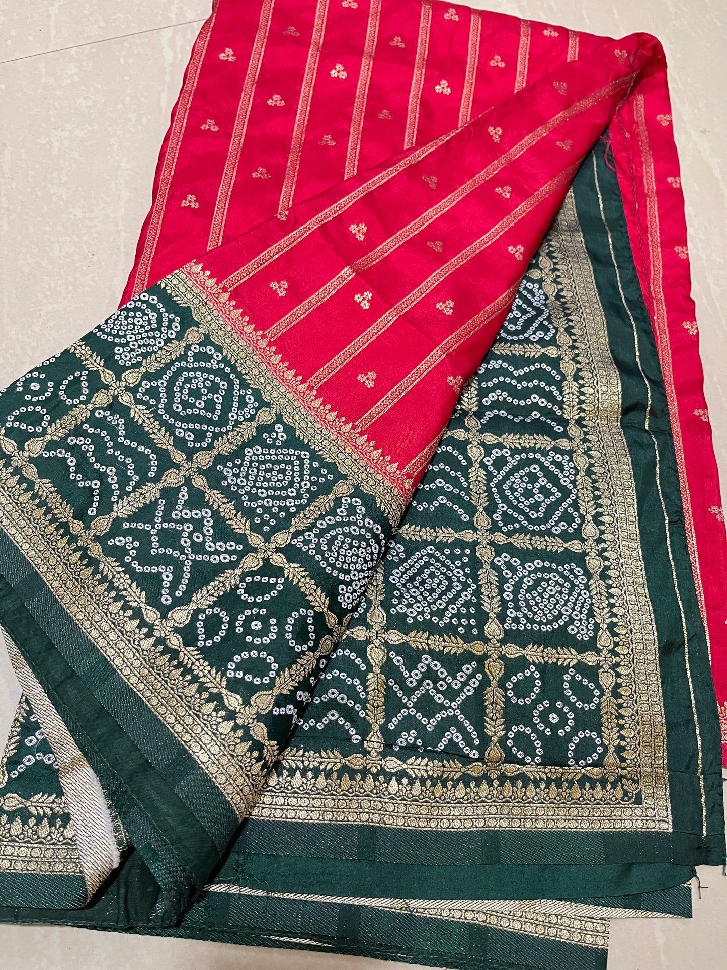 #bandini saree #redcolour #patternblouse
