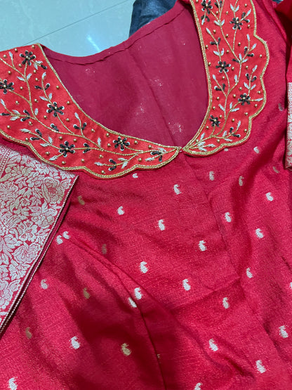 #tussarfabric #designersaree #maggamworkpattern #elegantlook