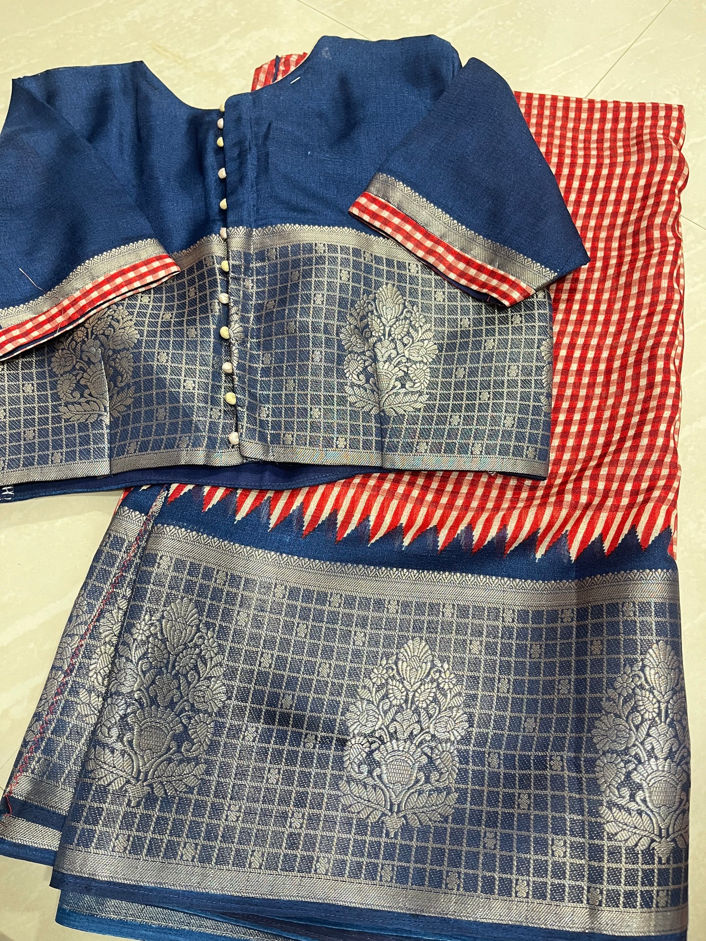 #jutesaree #masterstitching #patternblouse