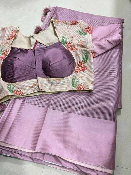#manipurikota saree #primiumsaree #pattern blouse #blouse size 32 to 40size adjustable