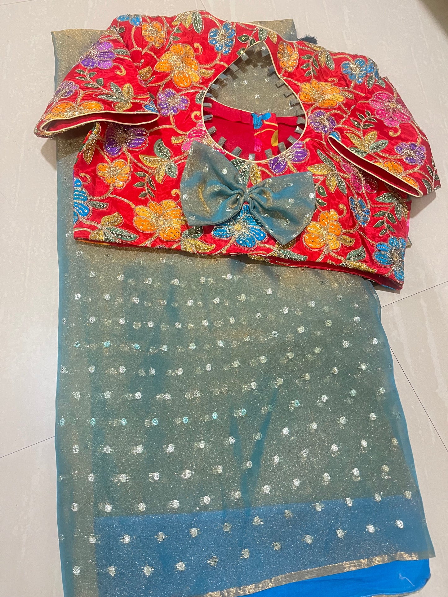 #tissue georgette saree#liteweight