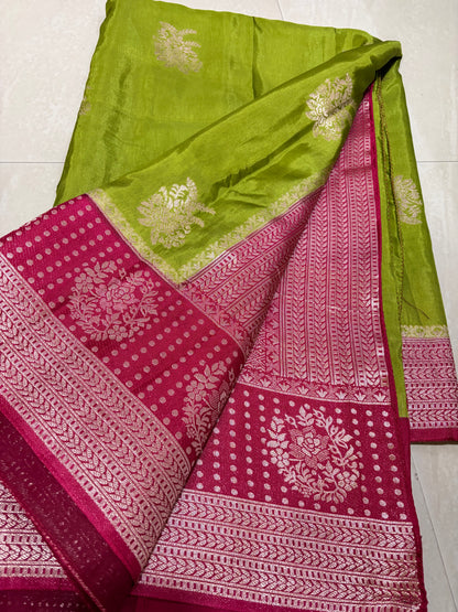 #mushroosilksaree #goodquality #maggamblouse