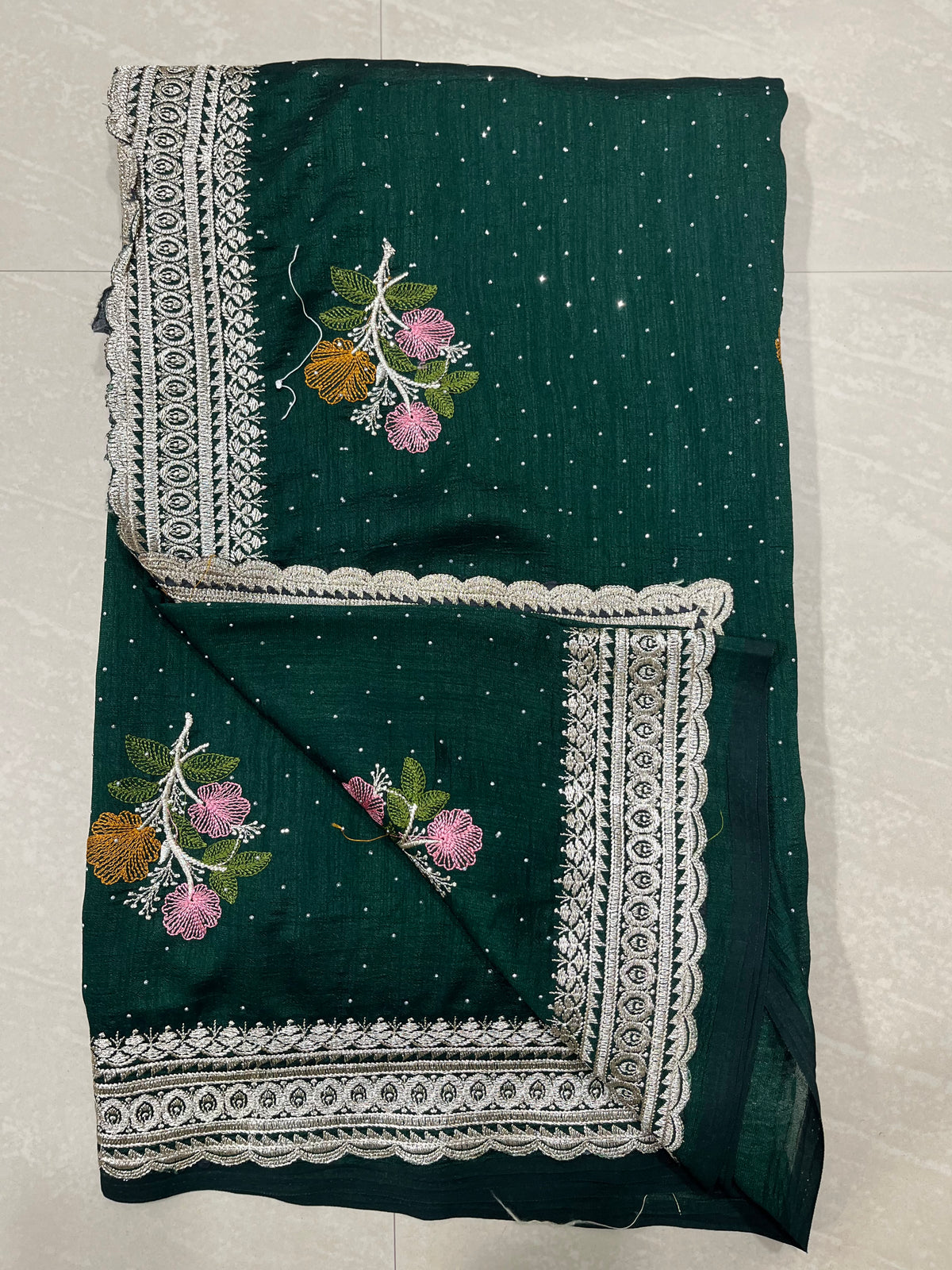 Chinnon Georgette saree(new model)