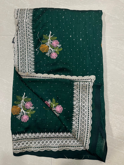 Chinnon Georgette saree(new model)