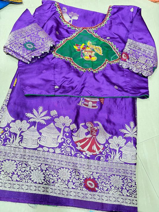 #mushroosilksaree #banarassaree #patternblouse
