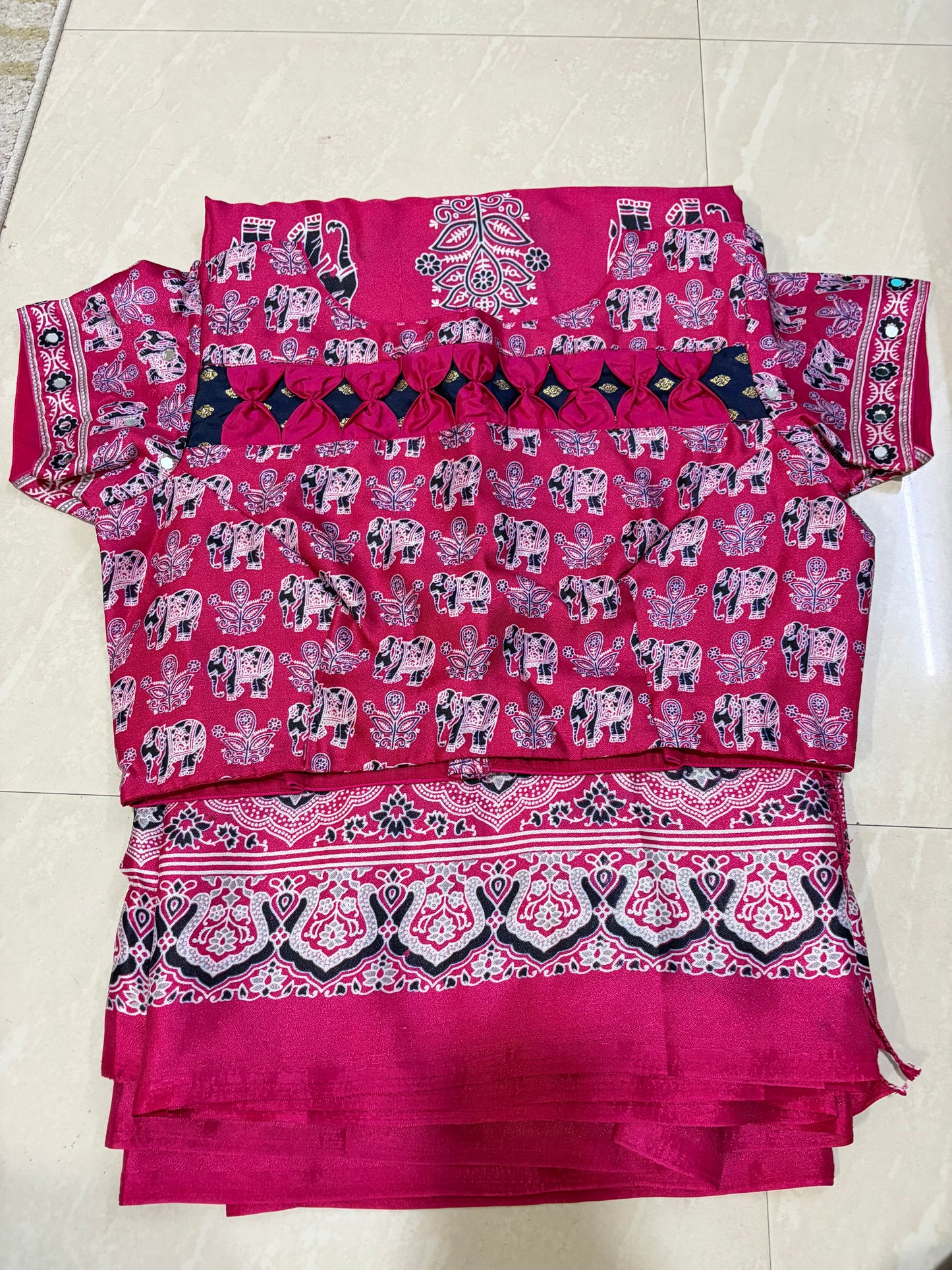 Patola Sare with mirror work