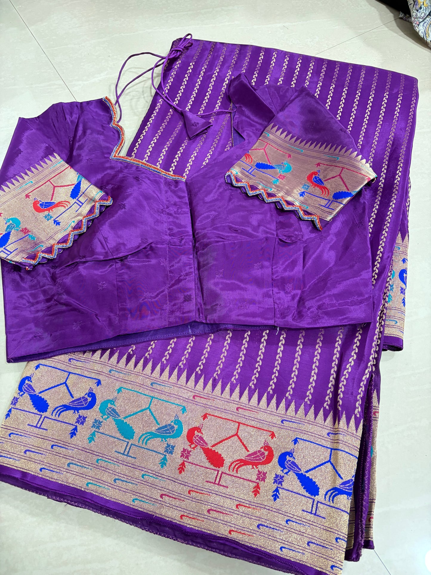 #banarasmushroosilksaree #maggamblouse