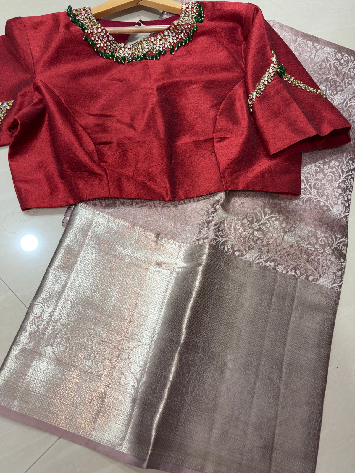 #purekanchi pattu saree #maggamblouse designer #