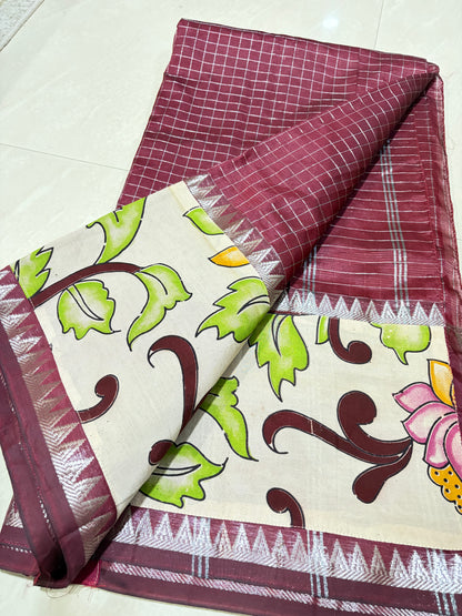 #magalgirisaree #kalamkaridesign #patternblouse