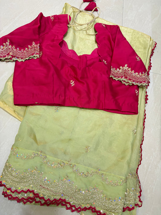 #spacesilksarrr #worksaree #partywearsaree#