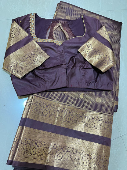 #kanchipattusaree #maggamworkblouse