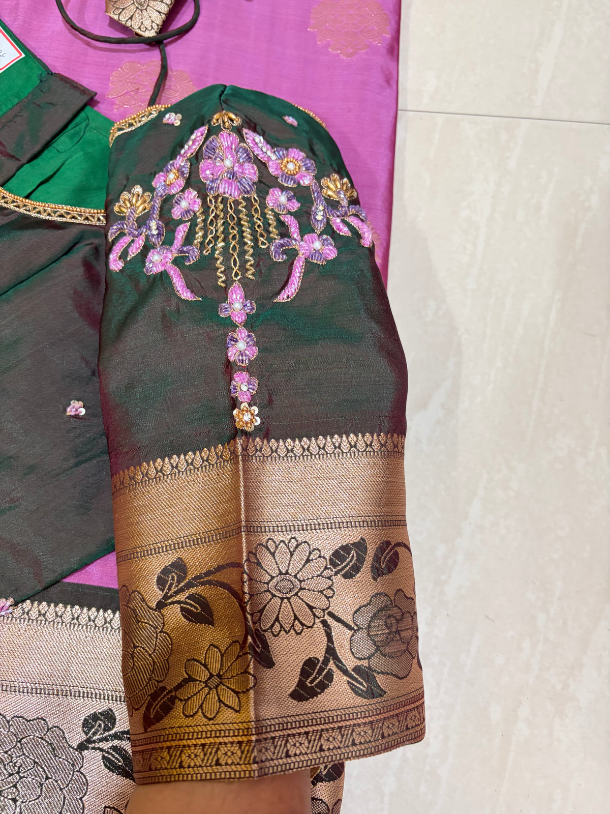 #softpattusaree #kanchi pattu #maggamblouse