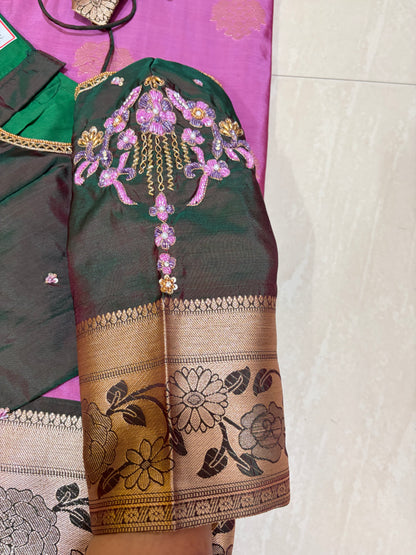 #softpattusaree #kanchi pattu #maggamblouse