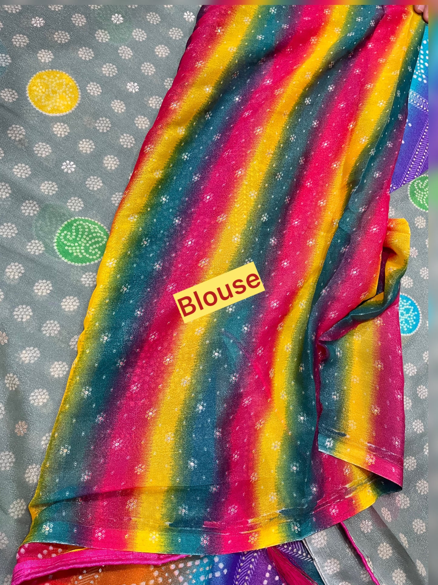 Queenmagic #glass Georgette #trendysaree #ashcolour