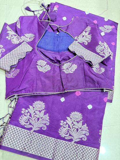 #softmushroosilksaree #bandinidesign #blousepattern
