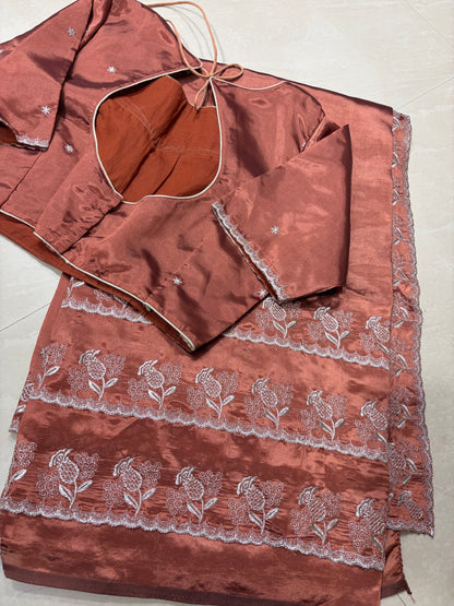 #crapesilkwith work #patternblouse