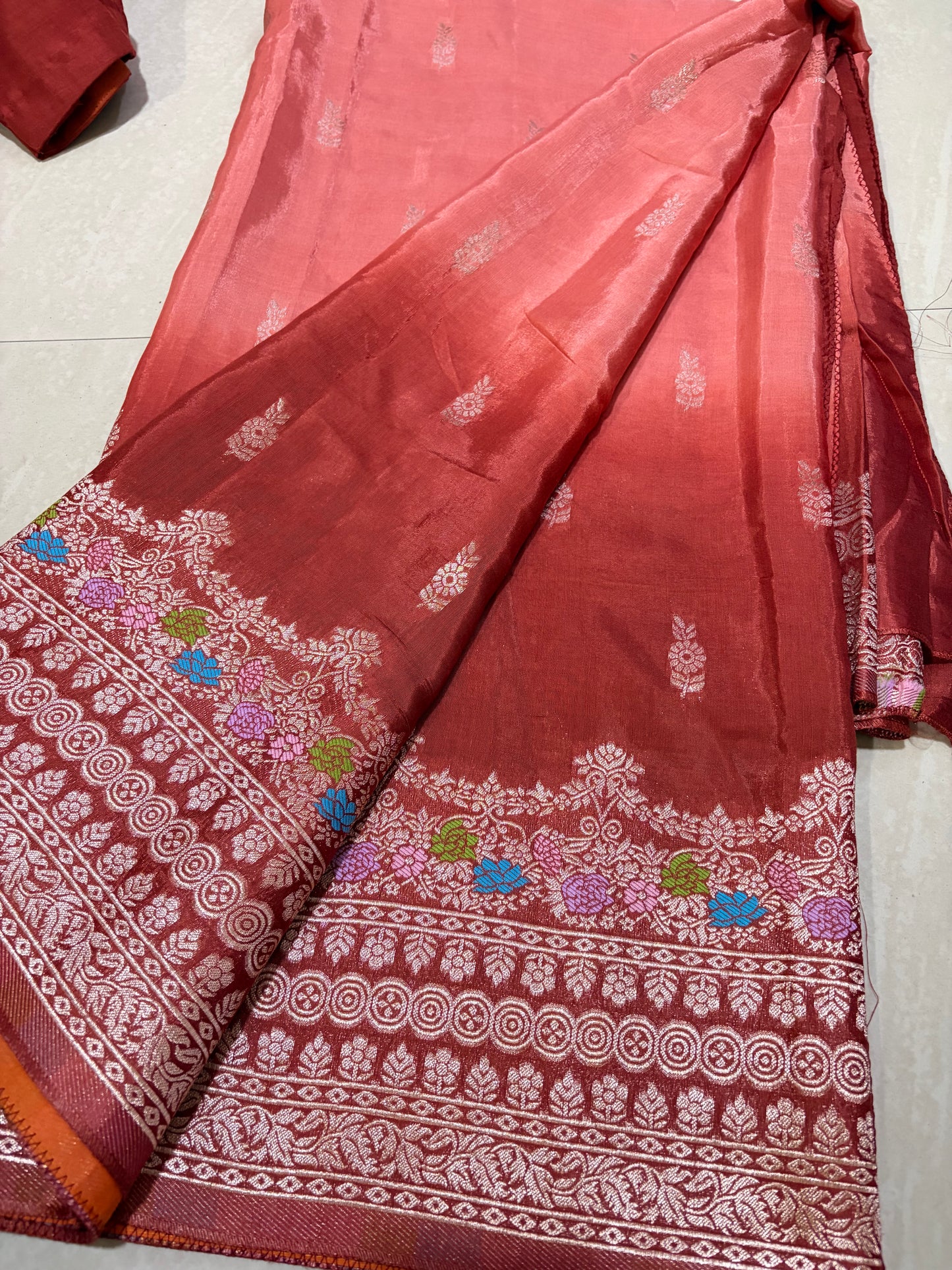 #mushroosilksaree #maggamblousepattern