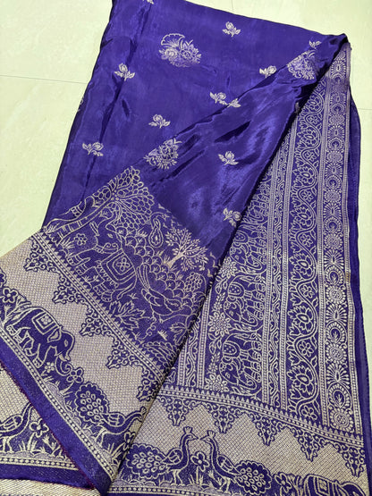 #mushroomsilksaree #patternblouse